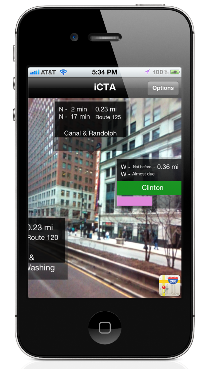 Chicago Transit Augmented Reality App