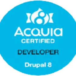 Badge image Acquia Certified Developer Drupal 8