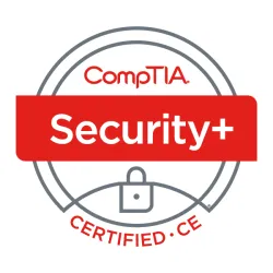 CompTIA Security+ ce Certification badge