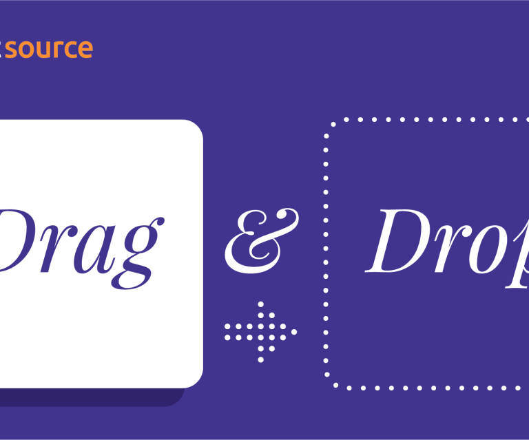 Drag and drop banner