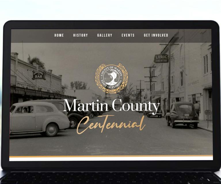 Martin County Florida Centennial Website homepage