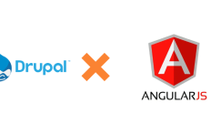 Drupal and AngularJS logos