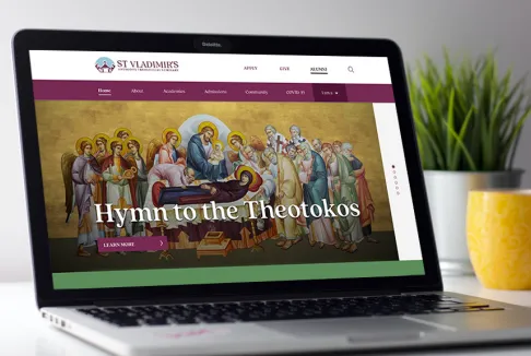 St. Vladimir’s Orthodox Theological Seminary website cover