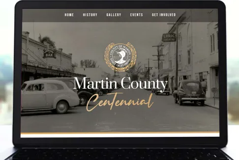 Martin County Florida Centennial Site website cover