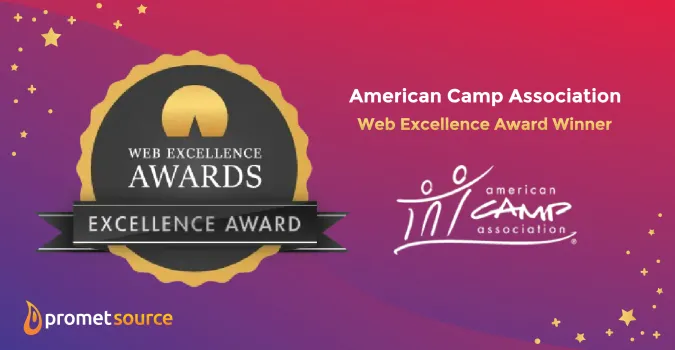 Web Excellence Award for American Camps Association