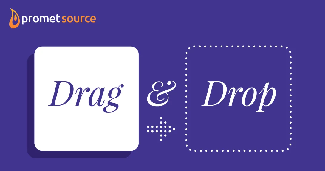 Drag and drop banner