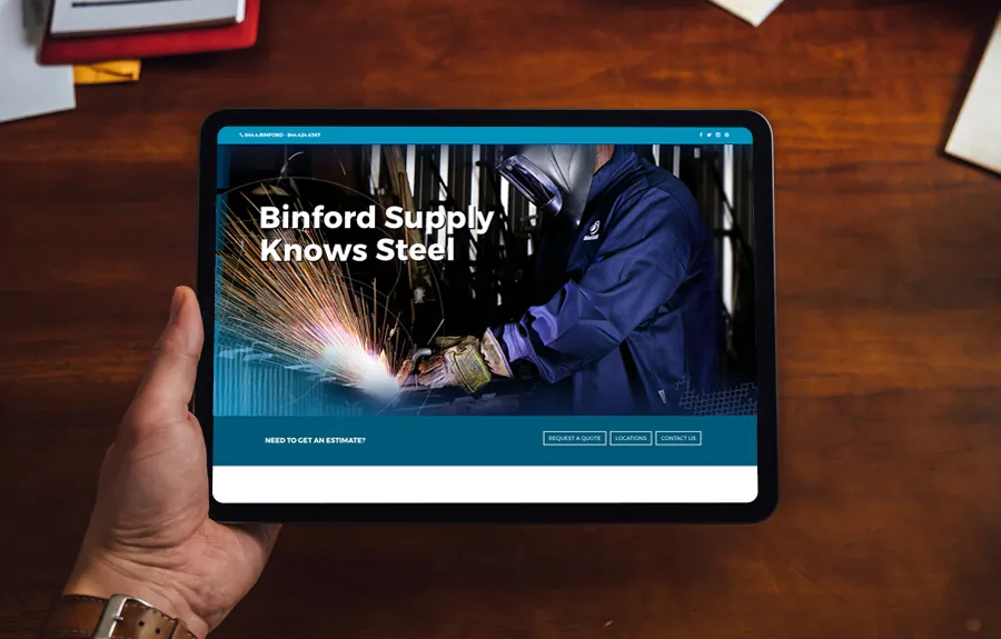 Binford Supply website cover