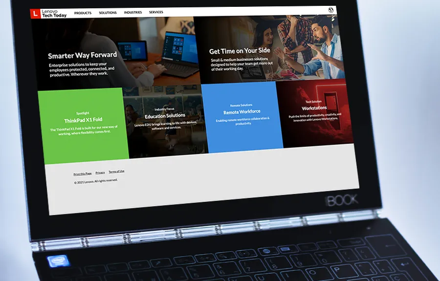 Lenovo Tech Today website cover