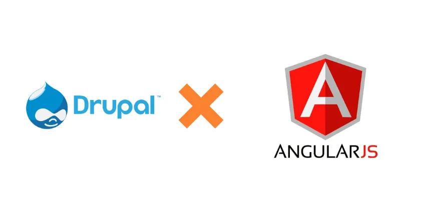 Drupal and AngularJS logos