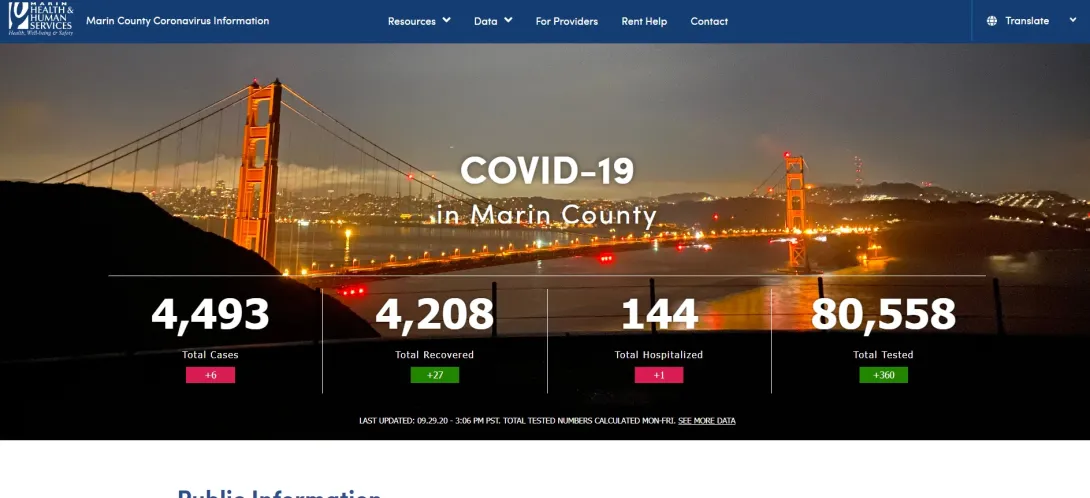 Marin County HHS new page