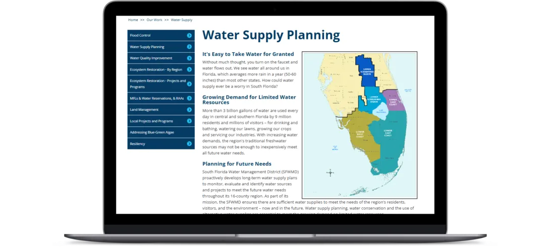 SFWMD water supply planning